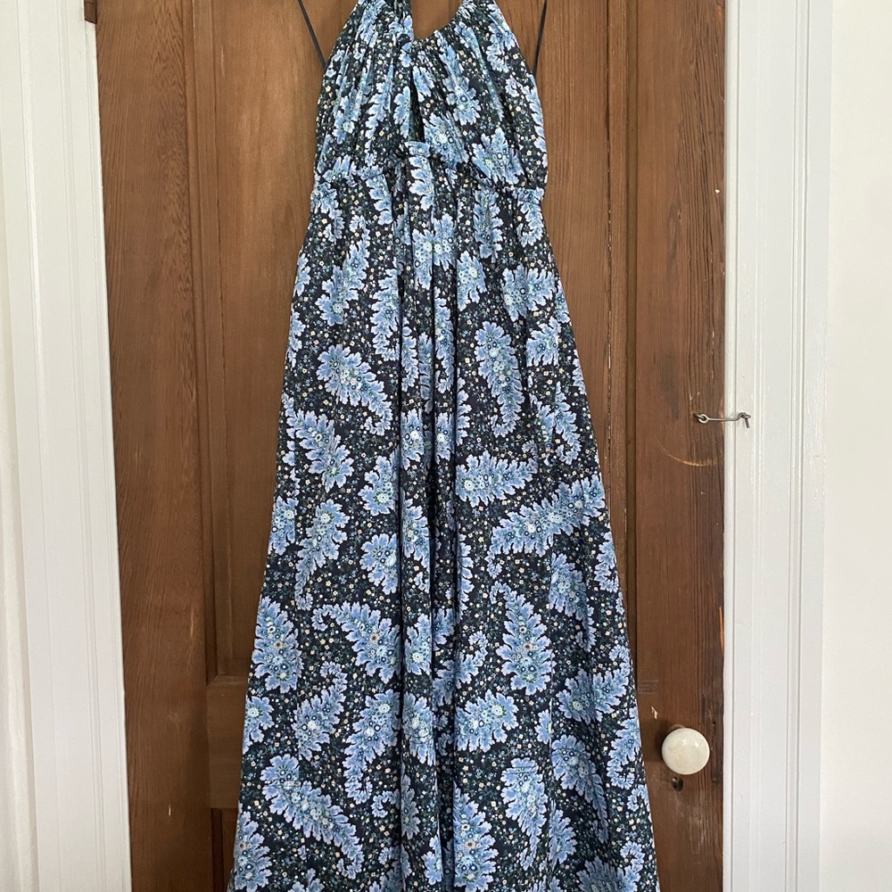 J Crew Collection Paisley Halter Dress